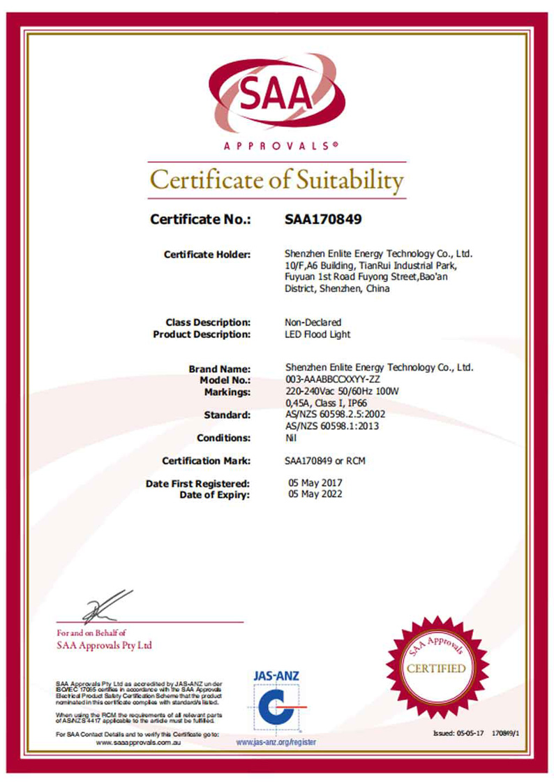 SAA-Certificate-ND-170849-s